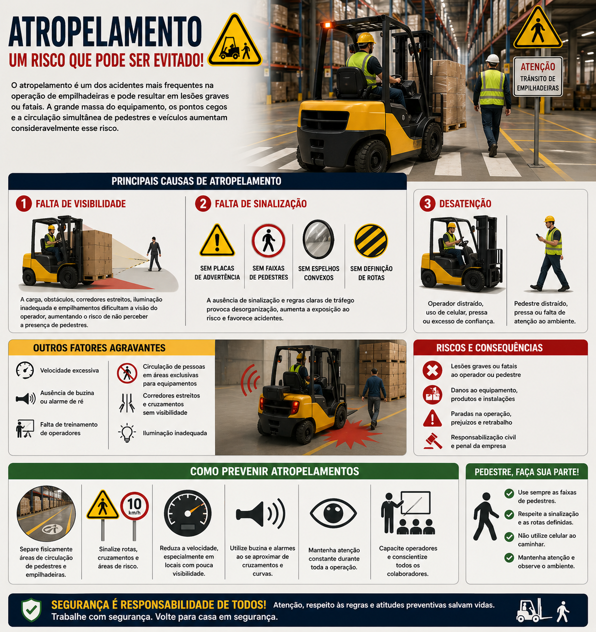 Infográfico: atropelamento — causas, fatores agravantes, riscos e como prevenir
