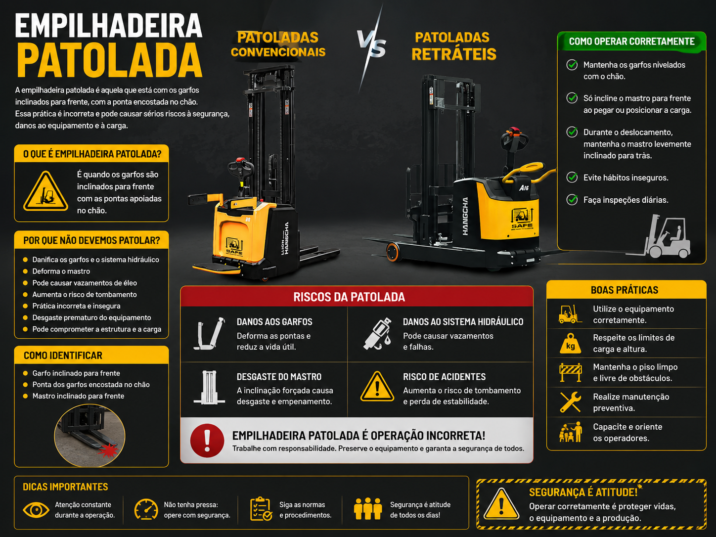 Empilhadeira Patolada